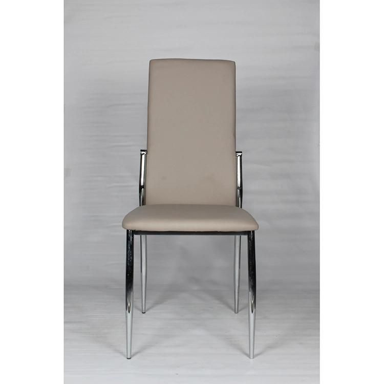 Rice White Dining Chair PVC/PU Custom High Quality Cheap Sillas De Salon Office Chair Leather Chairs for Sitting Room