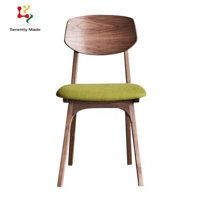 High Quality Nordic Coffee Wood Dining Chair