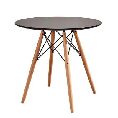 Round Classic Nordic Simple Leisure Style Wooden Coffee Table Designs Industrial Designer Coffee Table