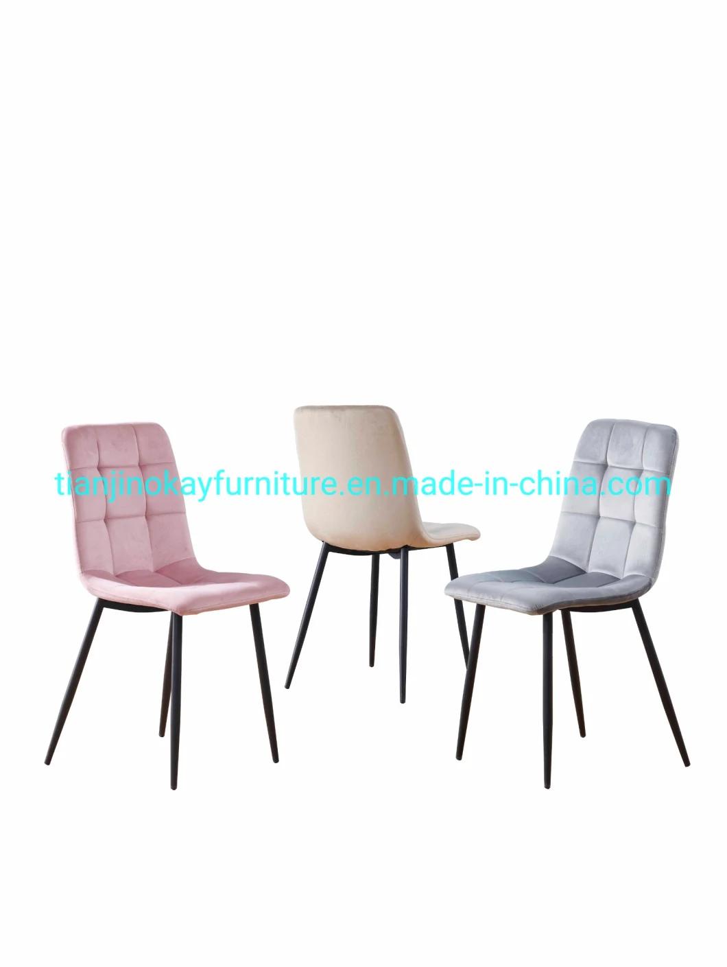 Nordic Velvet Fabric Chair for Dining Room Dining Sets