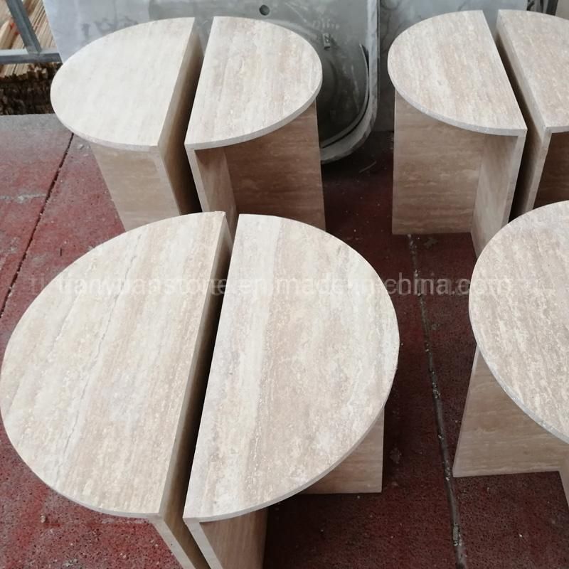 Natural Stone Marble Top Marble Coffee Table for Stone Furniture