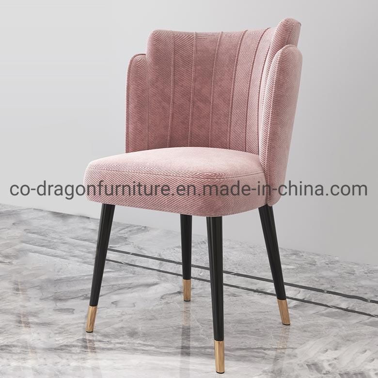 Modern Italian Velvet Metal Dressing Dining Chairs for Home Furniture