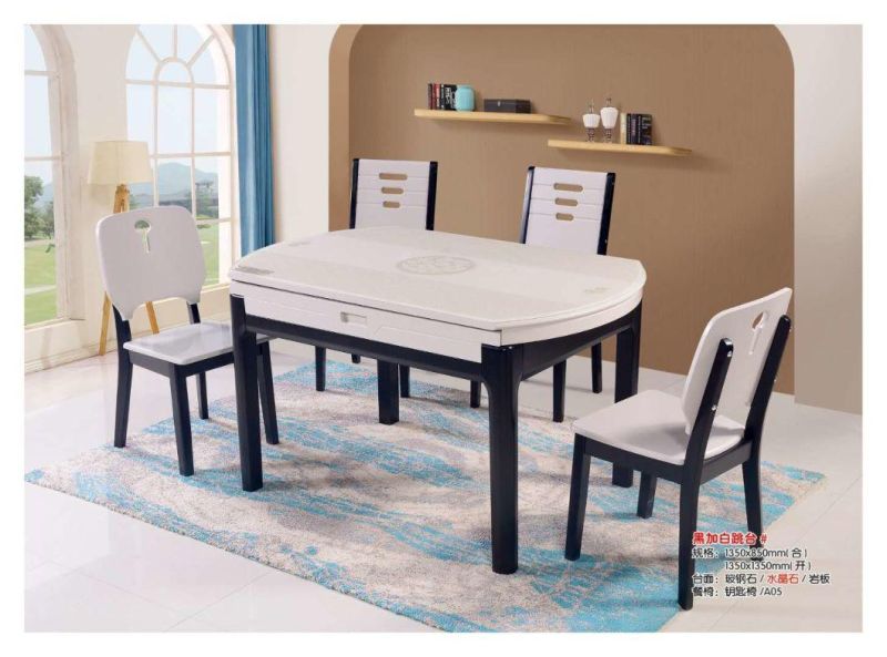 Commercial Modern Home Furniture Rectangle Round Dining Room Furniture Sets