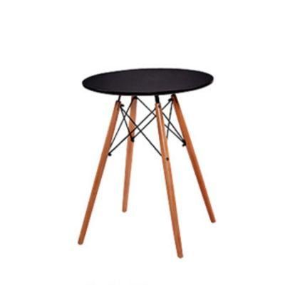 Modern Nordic Restaurant Home Furniture 4 Seater 80cm Diameter Round MDF Dining Table