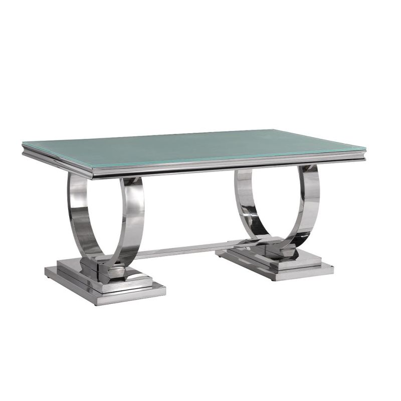 Hot Sale Home Furniture Stainless Steel Marble Dining Table