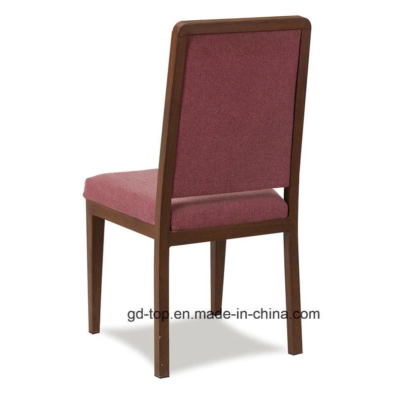 New Design Wood Grain Restaurant Chair with Arm