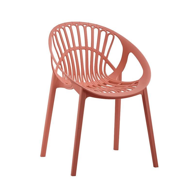 Indoor Leisure Cafe Hotel Home Garden Comfortable Dining Plastic Chair