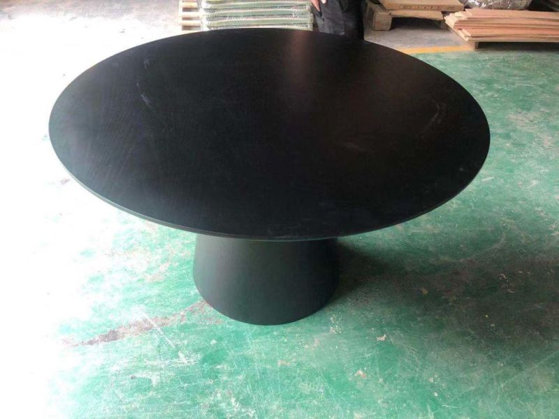 High-End Commercial Bar Furniture Round Wooden Frame Bar Table