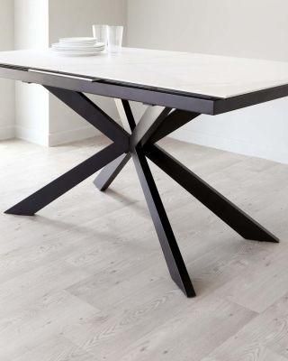 Cheap Nordic High Quality Dining Table and Chair Extendable Hard Ceramic Dining Room Table