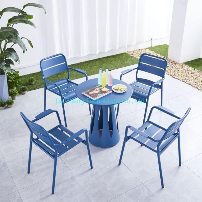 Modern New Design Outdoor Use Garden Furniture Aluminum Dining Bar Chair