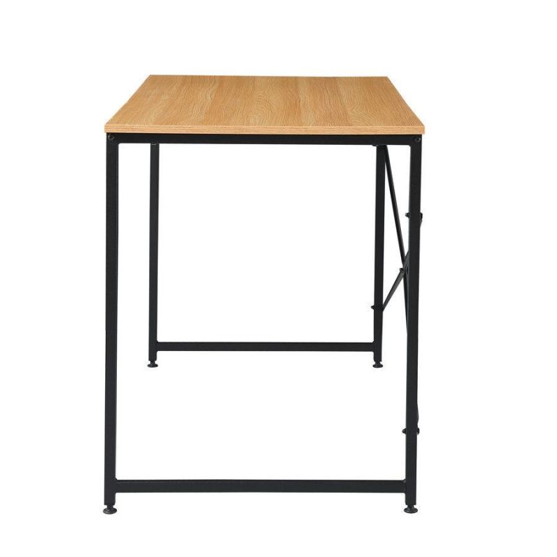 Wholesale Rectangular Modern Wooden Dining Table with Metal Leg