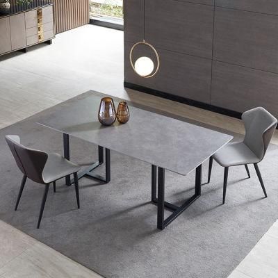 Melamine MDF Solid Black Walnut Wood Nature Color Live Edge Style Dining Table