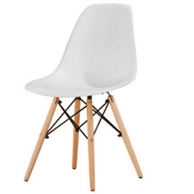 Fast Shipment Wholesale Hot Selling Wooden Leg Modern Nordic Plastic Eames Dining Chair