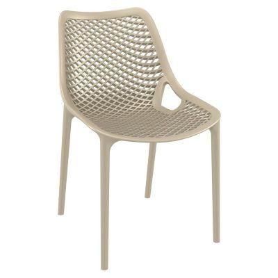 Modern Fashion Stacking Patio Dining Armchair PP Garden Chairs