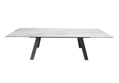 Simple Style Dining Table Fashion Table Ceramic Extension Restaurant Furniture