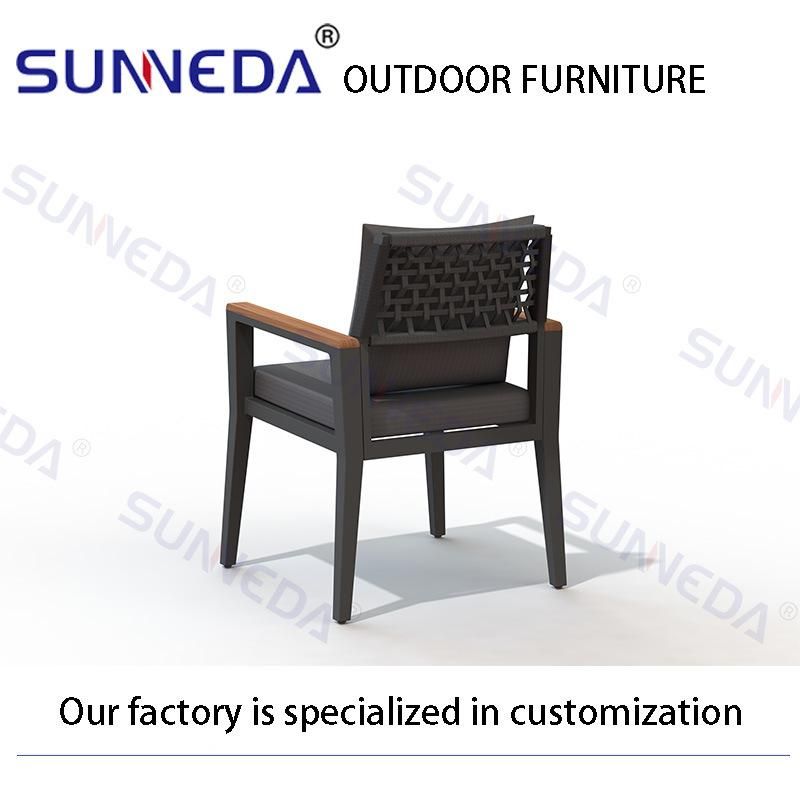 Modern Garden Sets Outdoor Furniture Teak Table Rattan Furniture Outdoor Chair Suits