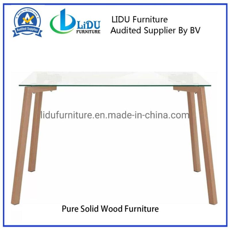 Wooden Furniture Dining Table Set Tempered Glass Dining Table Best Price Glass Dining Room Set