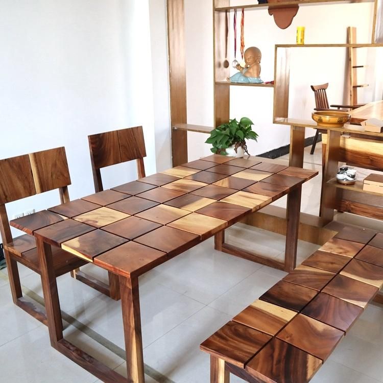 American Black Walnut Solid Wood Slab Dining Epoxy Resin Table Top Furniture Building Material