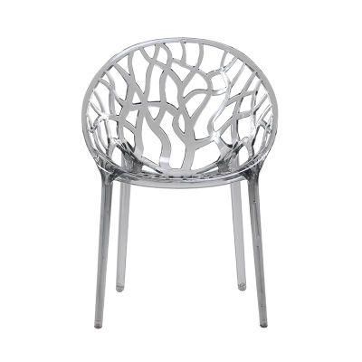 Tree Back Wedding Garden Transparent PC Plastic Dining Restaurant Chair