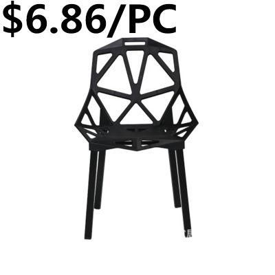 Stacking Plastic Frame Dining Room Indoor Chair Plastic Chair