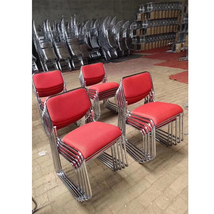 Modern Metal Stainless Steel Upholstered Dining Room Chair