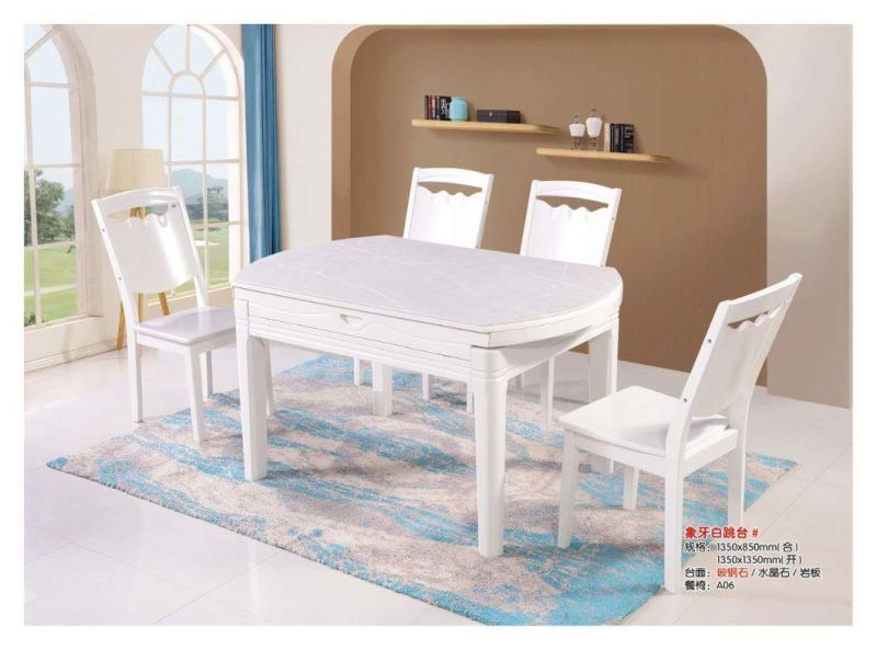 Commercial Modern Home Furniture Rectangle Round Dining Room Furniture Sets