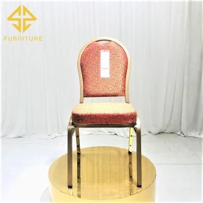 Retro Stainless Steel Wedding Banquet Chairs for Rental