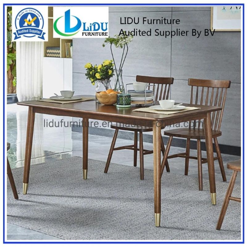 Classical Design Dining Table Set Wooden with 4 Chairs/Industrial Design