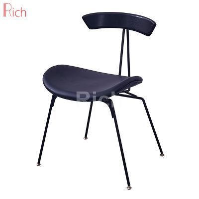 Restaurant Dining Room Furniture Metal Frame PU Cushion Dining Chair