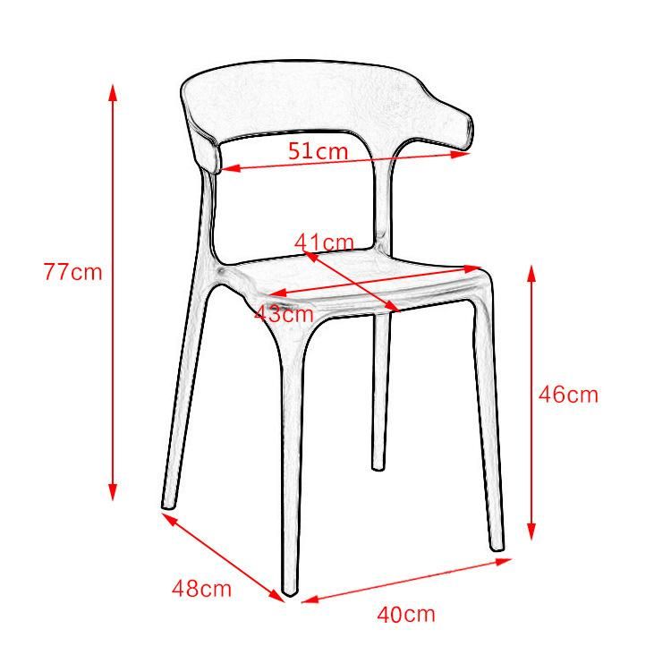 Sillas De Jardin Plastic Dining Chair Restaurant Chair Bulk Sale for Cafe Modern Scandinavian Dinning Chairs