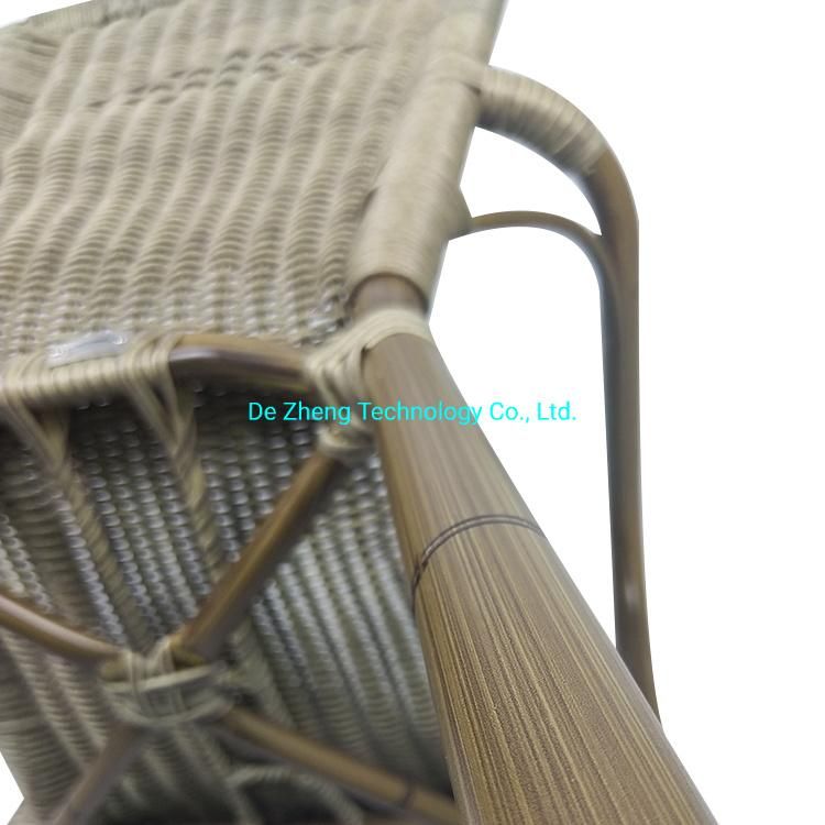 Stylish Europe High Back Queen Chair Restaurant Garden Water Proof PE Rattan Outdoor Furniture