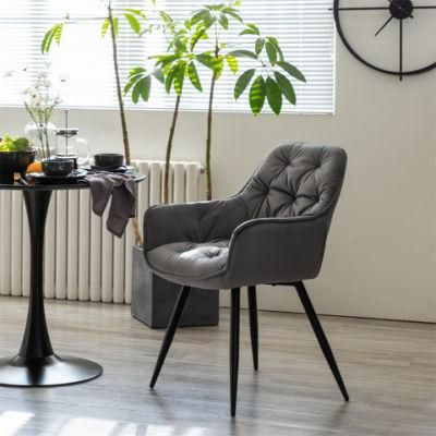 Hot Sale Simple Modern Design of Velvet Dining Chair Style Velvet Dining Room Chairs Modern Leather