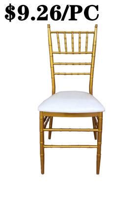 Modern Style Luxury Indoor Restaurant Wedding Hotel Dining Chiavari Chair