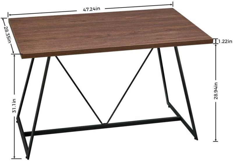 Modern Walnut Kitchen Dining Table Coffee Table for USA Market