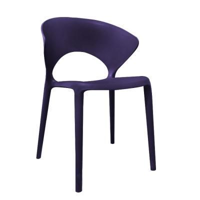 Wholesale Home Furniture Modern Style Plastic Chair Eco-Friendly Blue PP Dining Chair