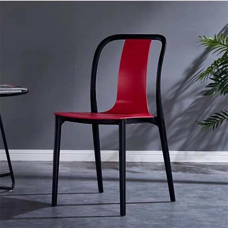 Wholesale Price Nordic Style Modern Outdoor Banquet Chair Plastic Stackable Chair Home Furniture Restaurant Dining Chair for Dining Room