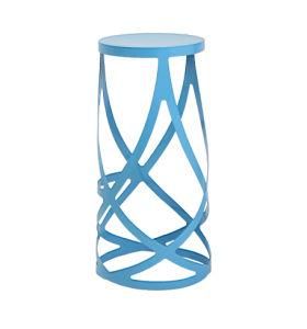 635-H75-St Modern Metal Stool Blue Stool Hallow Stool