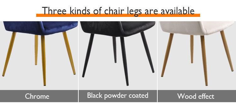 Hot Sale Simple Modern Design of Velvet Dining Chair Style Velvet Dining Room Chairs Modern Leather