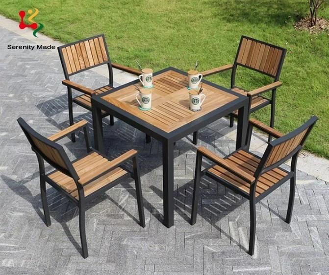 out Door Furniture Set for Park Resting Water Proof Metal Base Chair