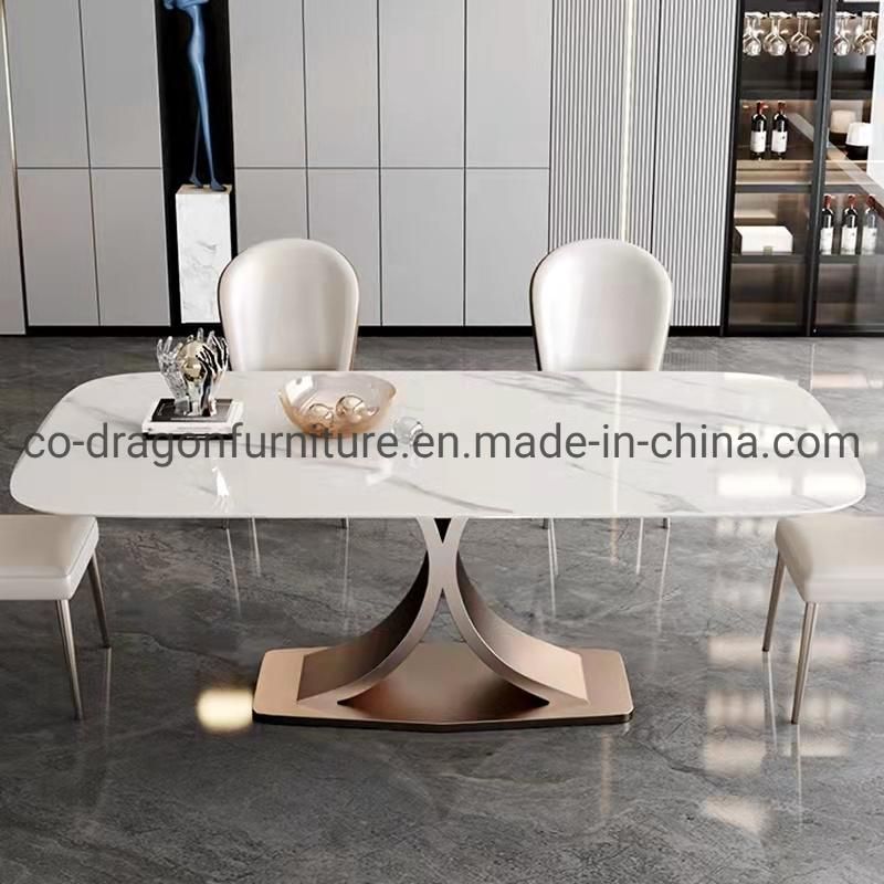 Modern Luxury Dining Table with Marble Top for Dining Furniture