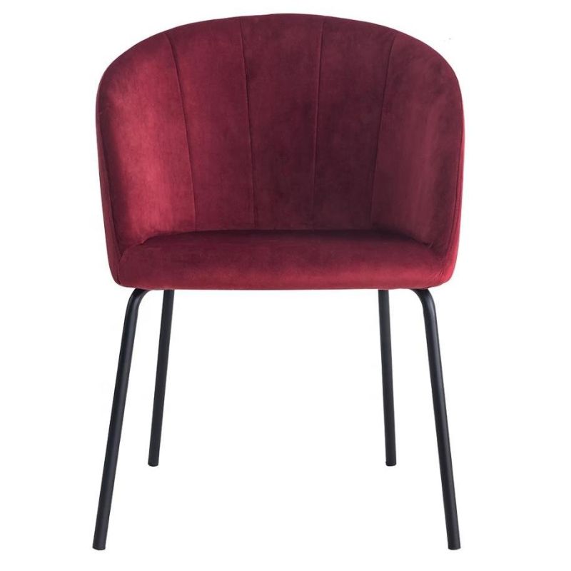 Modern Custom Restaurant Used Armchair Living Room Chair Velvet Comfortable Dining Chair