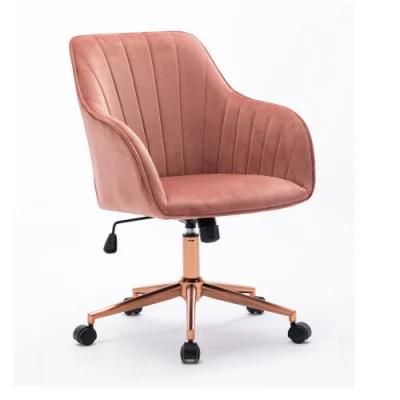 Home Office Computer Desk Armchair Task Chair Velvet Upholstered Chair