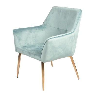 Modern Velvet Fabric Home Furniture Armrest Restaurant Dining Chairs