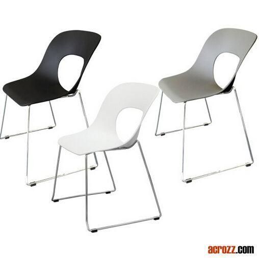 Modern Design Plastic Stacking Stackable Restaurant Chrome Helo Chair