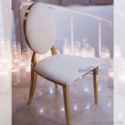 Luxury Infinity Louis Golden Banquet Chairs Stainless Steel Wedding Chair