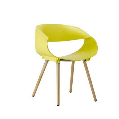 Wholesale Plastic Beech Legs Garden Yellow Chairs