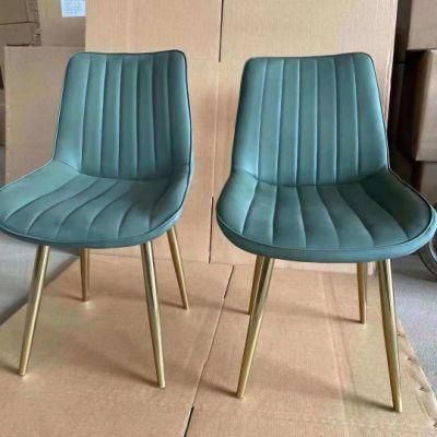 Fashion Padded Dining Chair PU Leather Chairs