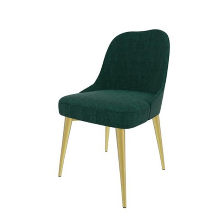 Luxury Dining Room Furniture Modern Restaurant Fabric Covers High Back Green Velvet Dining Chairs