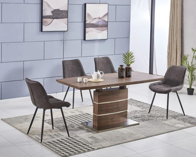 2021 Factory Best Seller Okay Furniture Dining Room Table Sets Extenstion Dining Table with MDF+Glass