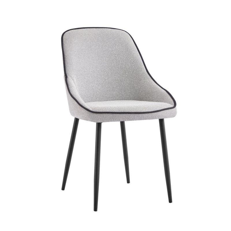 Wholesale Nordic Luxury Dining Chairs Velvet Fabric Restaurant Chair with Arm Metal Legs